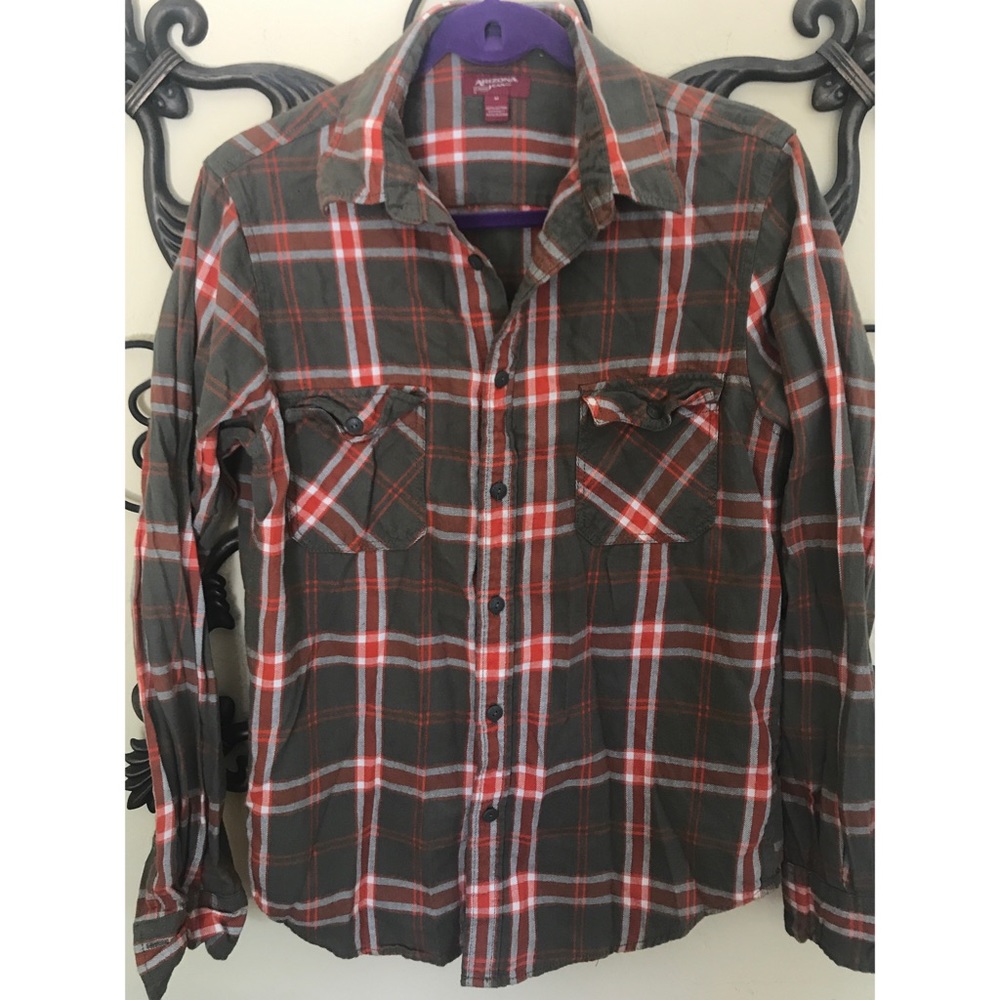 Plaid button down